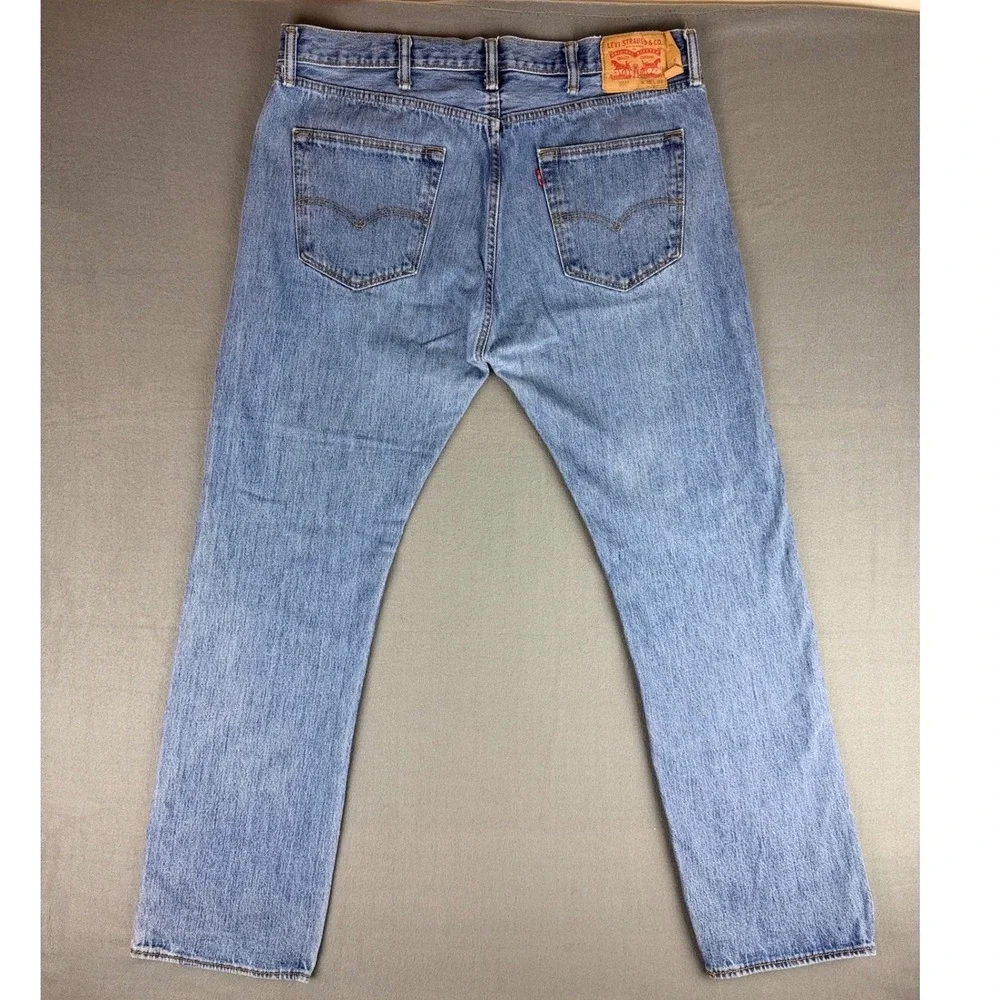 Levis 501 Original Fit Mens Blue Medium Wash Straight Leg Jeans 38x34 00501-0193